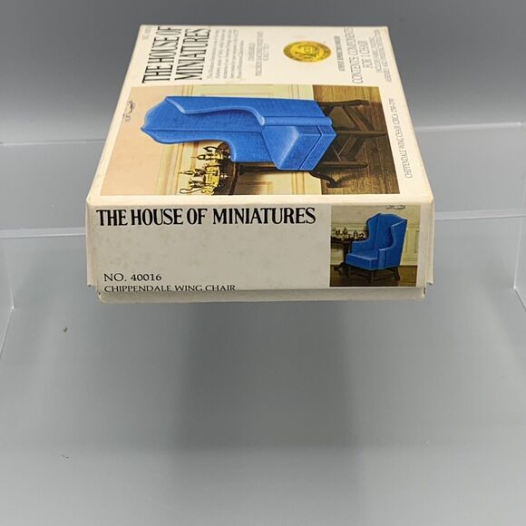 The House of Miniatures Chippendale Wing Chair Dollhouse Kit 40016 X-ACTO Opened - Picture 9 of 10